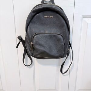 Michael Kors Charcoal Leather Backpack